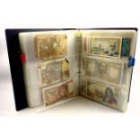 2 albums containing banknotes of the world, 340 approx., World Paper Money, vols. 1 and 2, and 3