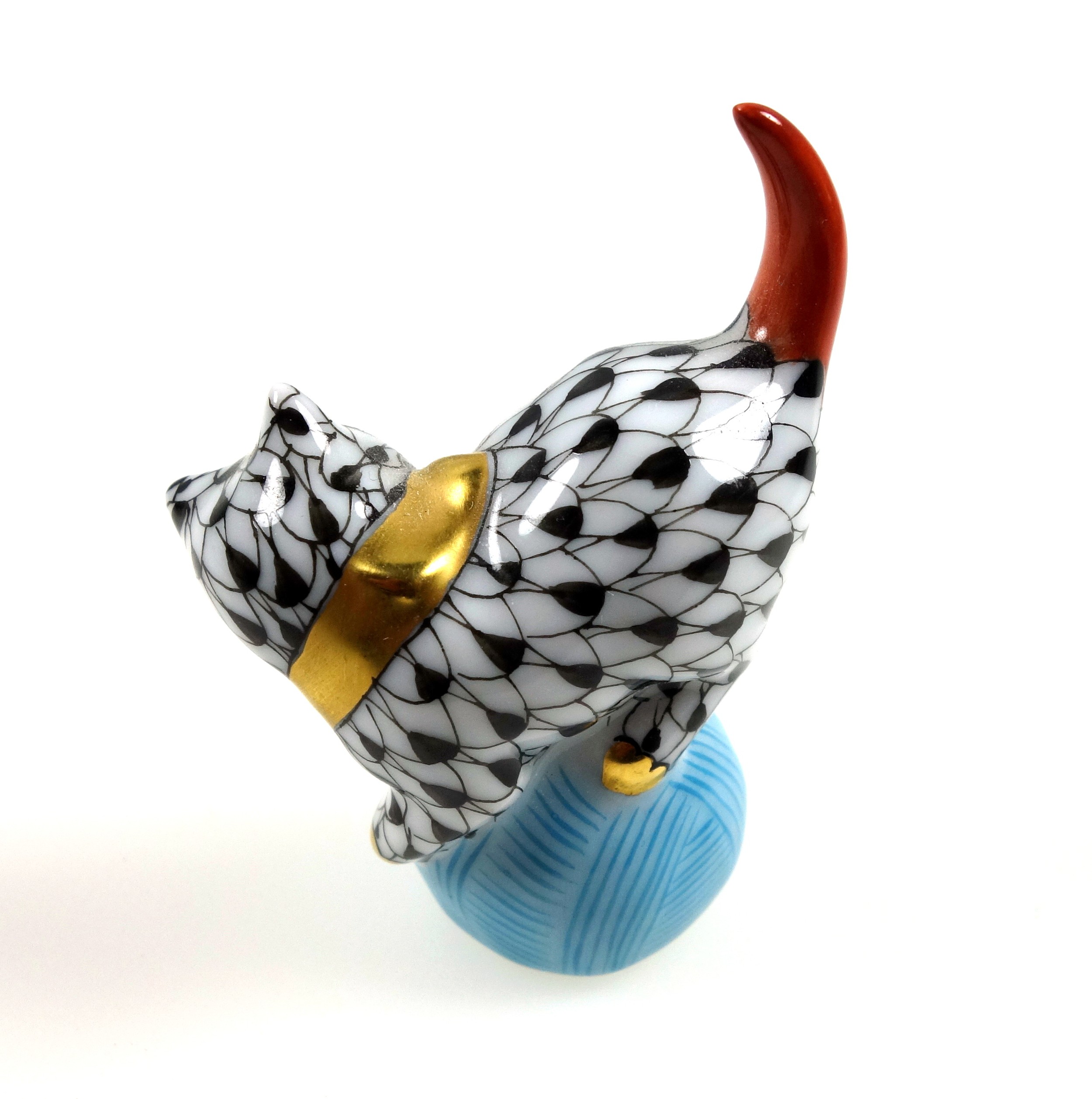 Herend porcelain duck, with black feather tips, tricolour wings and gold highlights, signed to the - Image 6 of 7