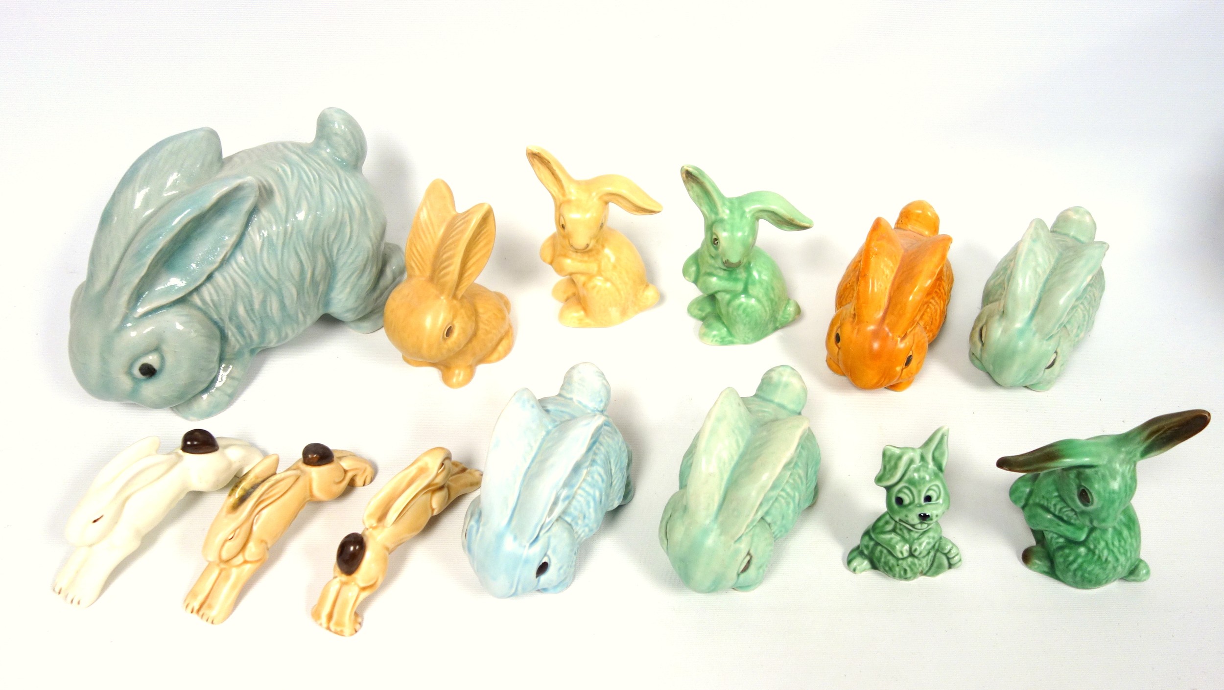 Sylvac and other figures of rabbits, various, largest W.23cm. (13)