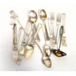 Part canteen of silver plated Old English pattern cutlery of 119 pieces by Goldsmiths & Silversmiths
