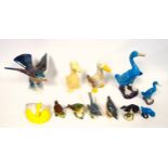 Beswick and other figures of birds, various, largest H.20.5cm. (12)