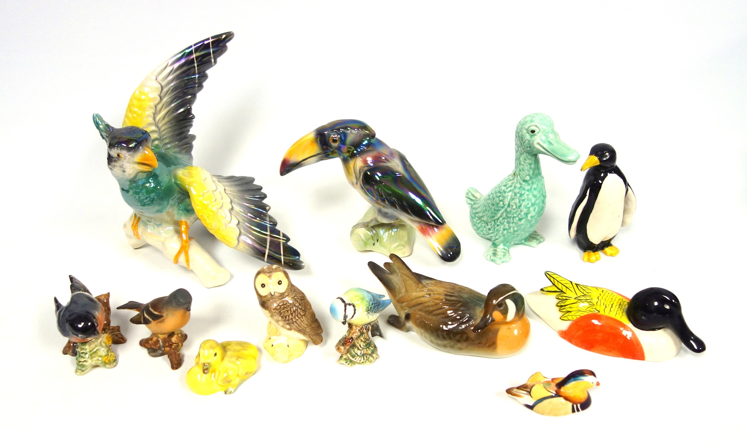 Jema, Beswick, Sylvac, and other figures of birds, various, largest H.21cm. (12)