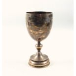 Victorian silver goblet, with later inscription, by George Adams, London, 1873, H.15.5cm, 173grs