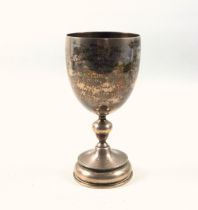 Victorian silver goblet, with later inscription, by George Adams, London, 1873, H.15.5cm, 173grs