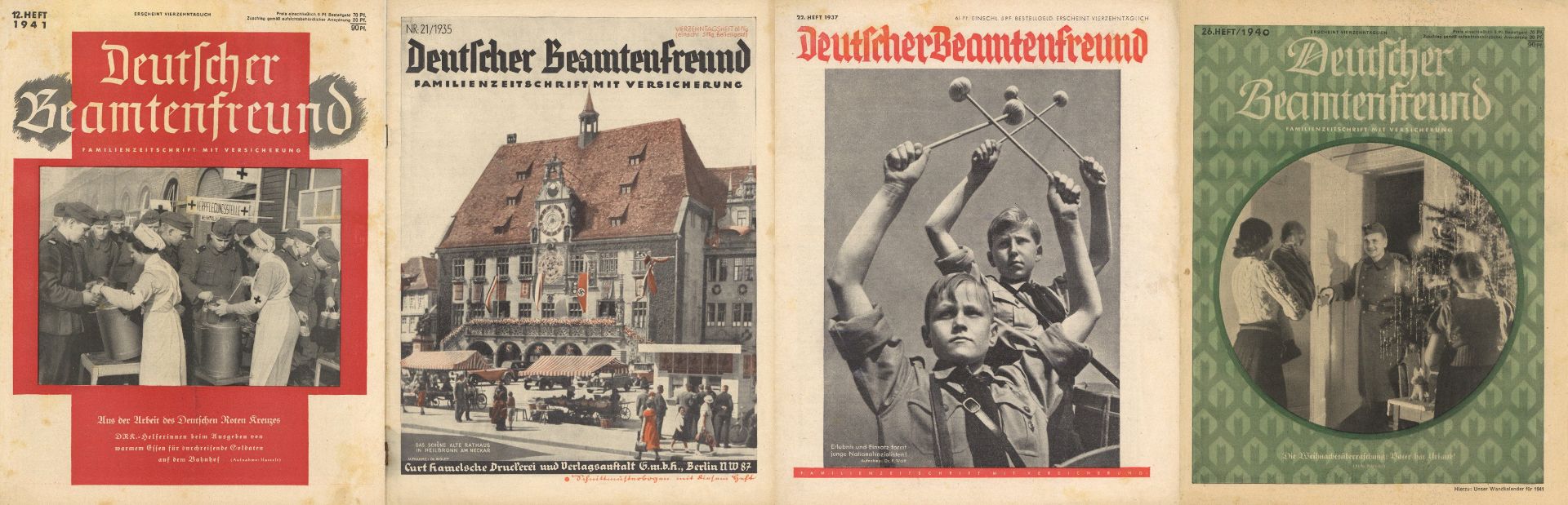 Buch WK II Zeitung Deutscher Beamtenfreund. 65 Ausgaben von 1935-1941 in unterschiedlicher