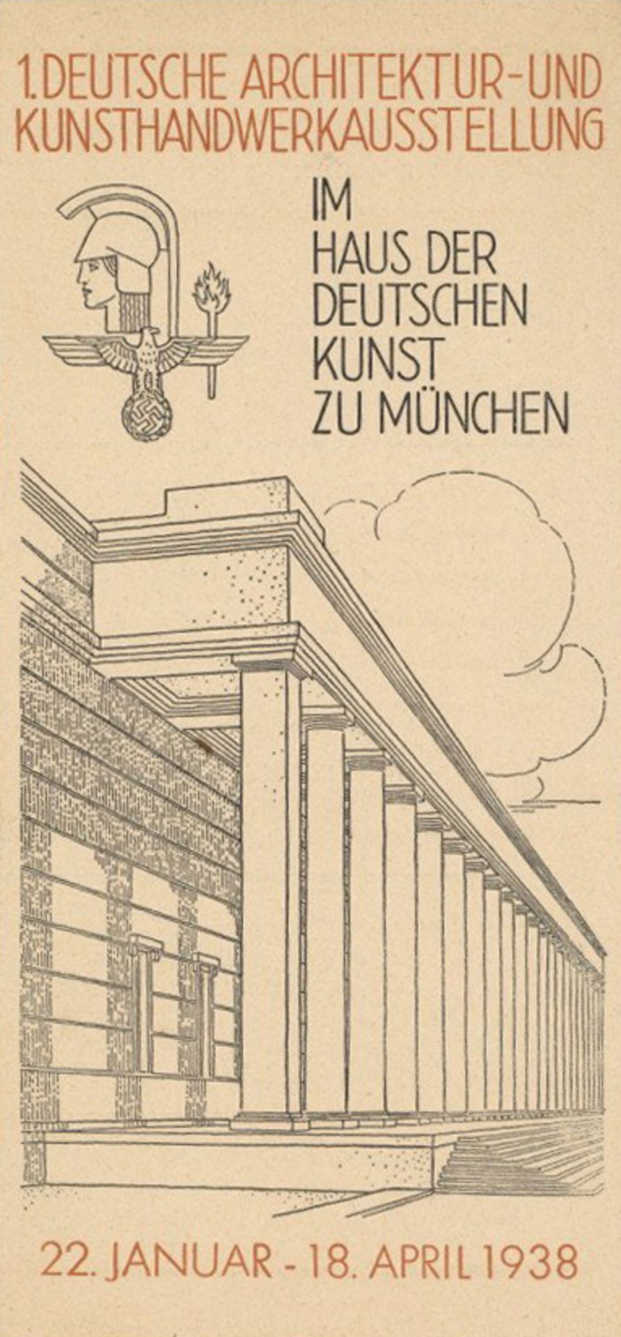 HDK München Werbebroschüre für die 1. Deutsche Architektur- und Kunsthandwerkausstellung 1938 4-