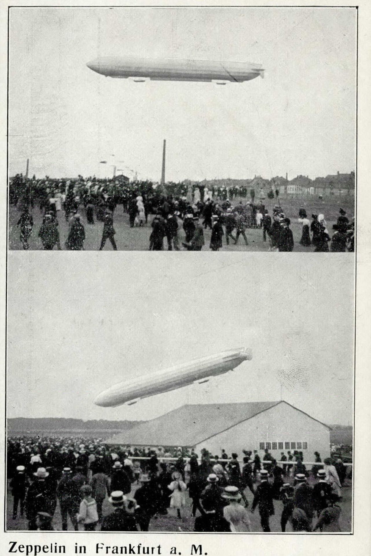 FRANKFURT/Main ILA 1909 - Zeppelin in Frankfurt/Main (gehört zur ILA) I