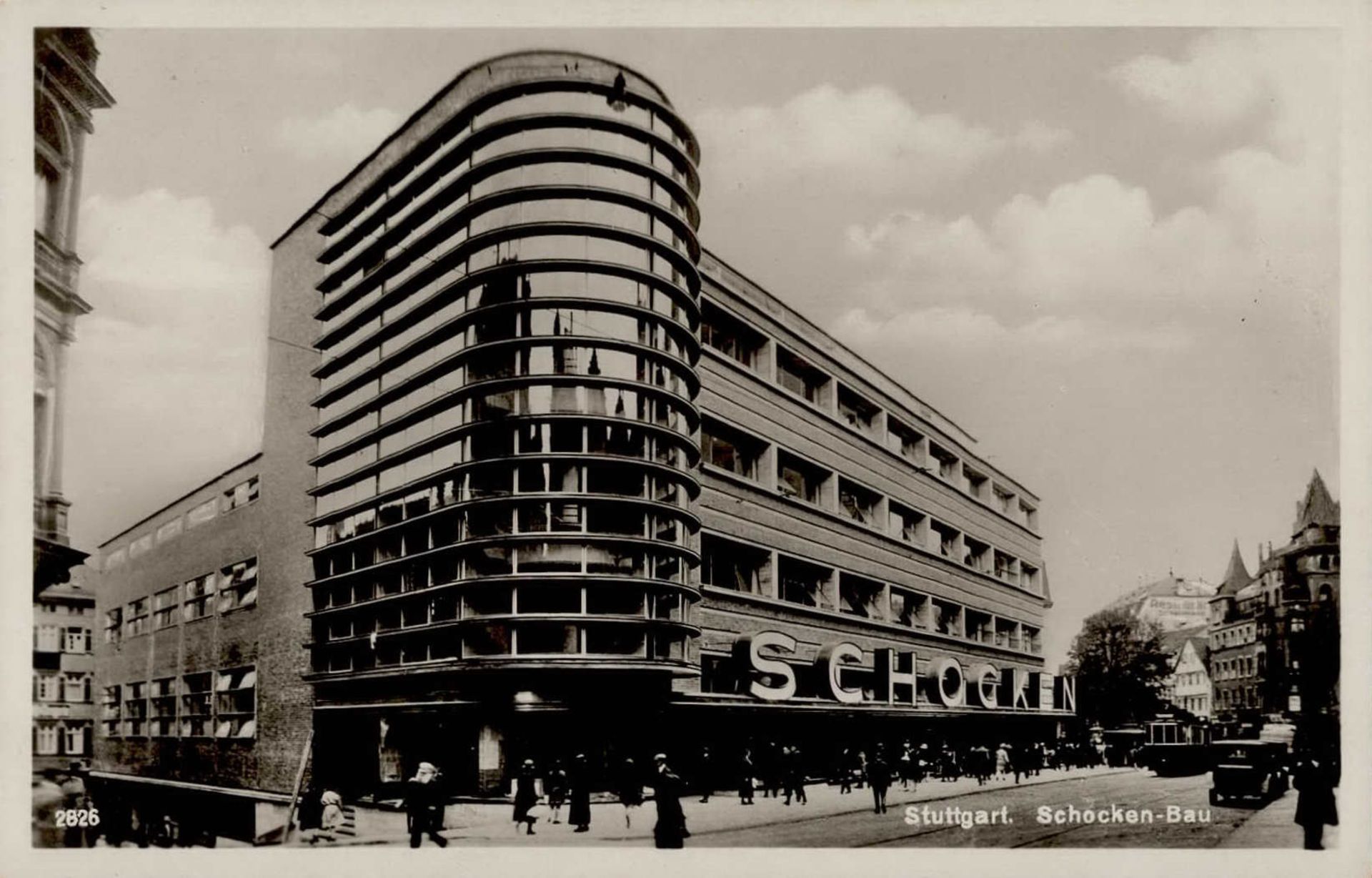 Bauhaus Stuttgart Schocken-Bau Fotokarte I-II