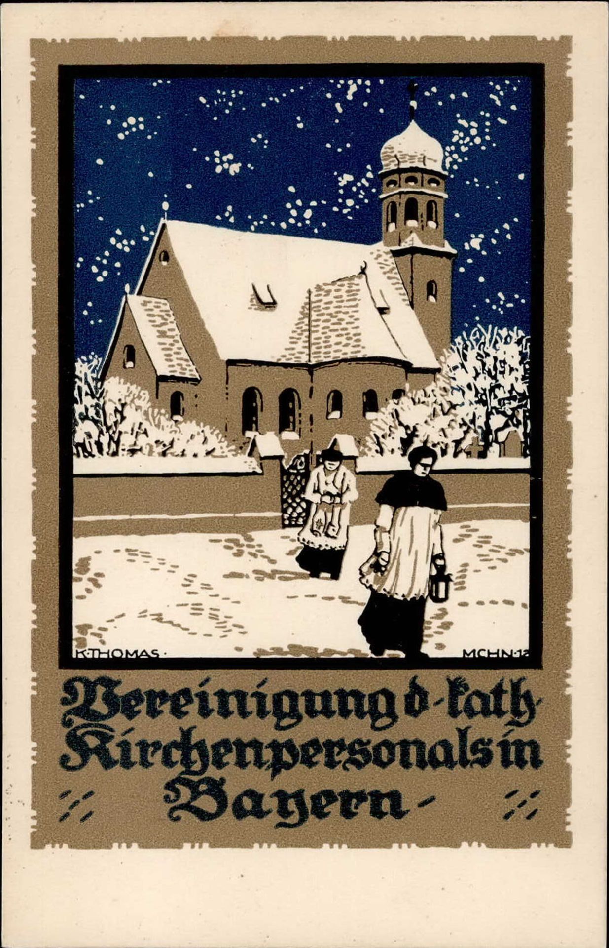 Religion Vereinigung des katholischen Kirchenpersonals Bayern sign. Thomas, K. I-II