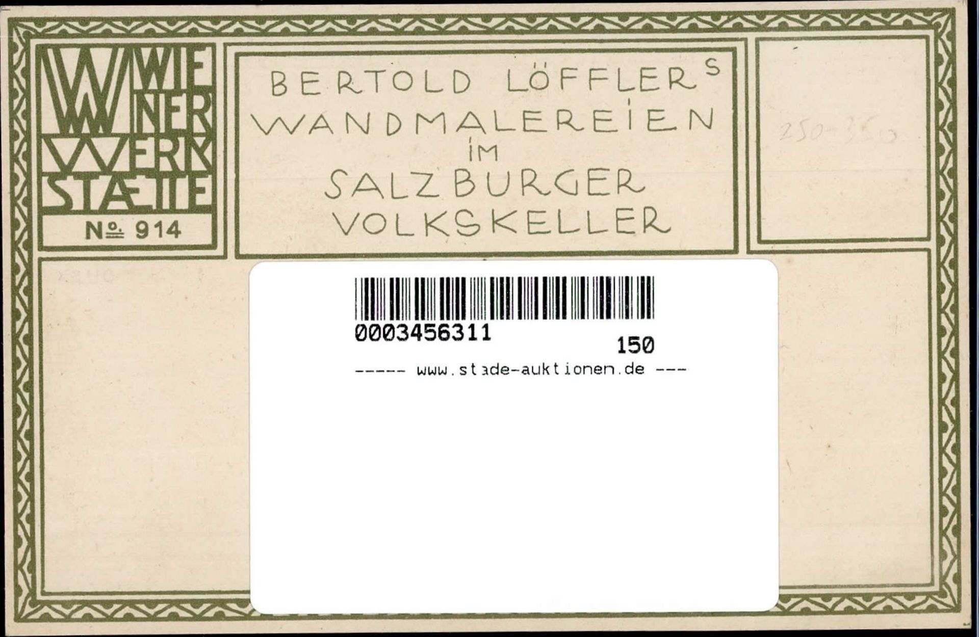 Wiener Werkstätte 914 Löffler, Berthold I - Bild 2 aus 2