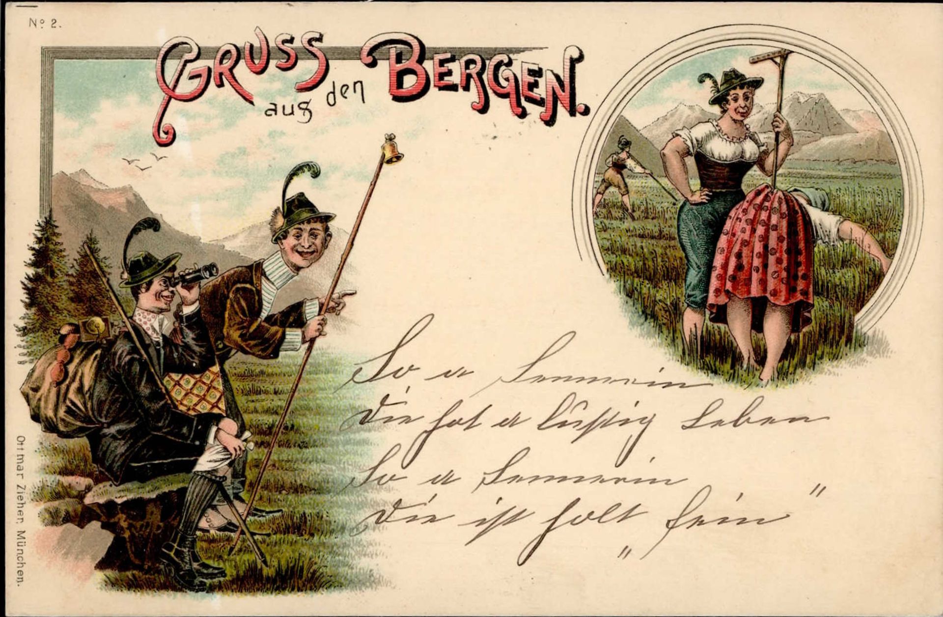 GRUSS AUS den BERGEN - Zieher Nr. 2 1897 I