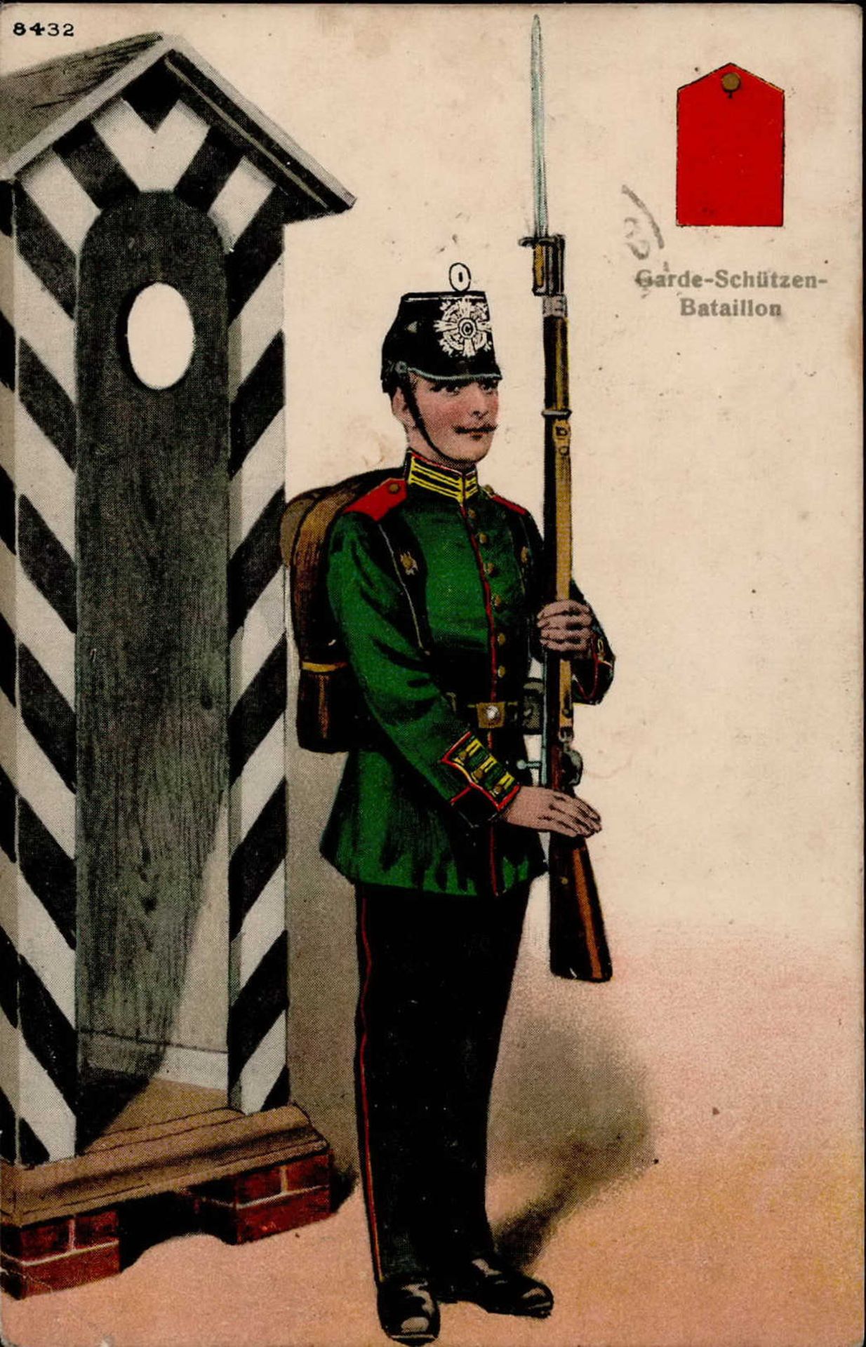 Regiment Garde -Schützen-Bataillon 1917 I-II (Stauchung li. unten)