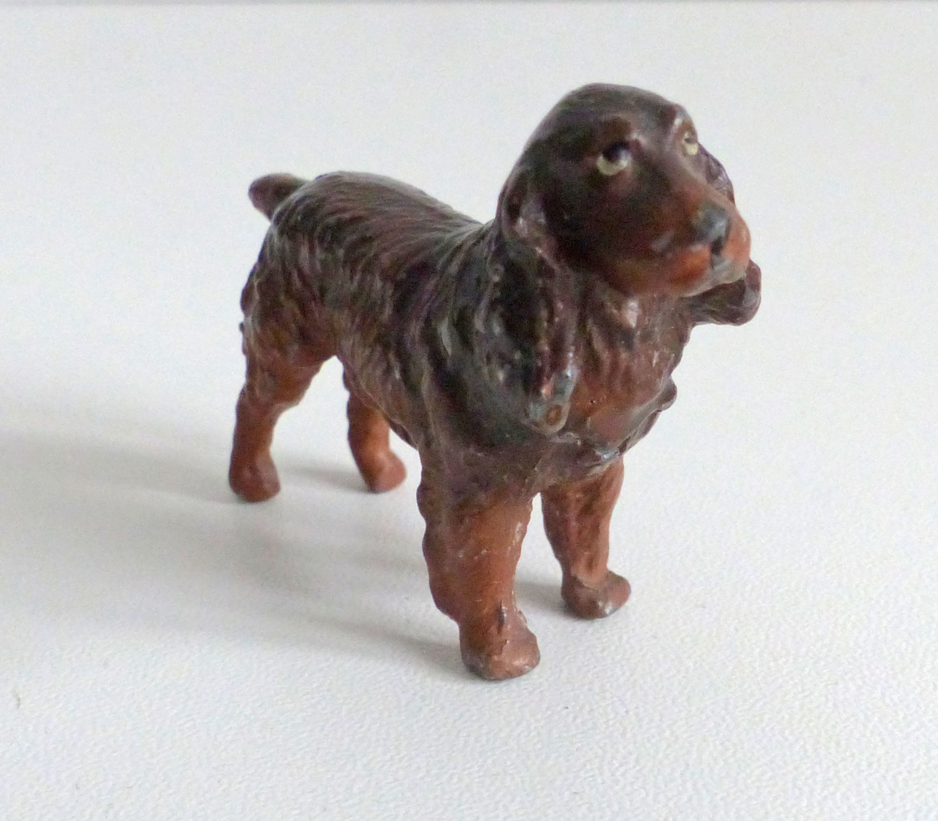 Kunstgeschichte Wien Art Wiener Bronze Hund ca. 5,5x4cm 37g. kein Stempel erkennbar I-II
