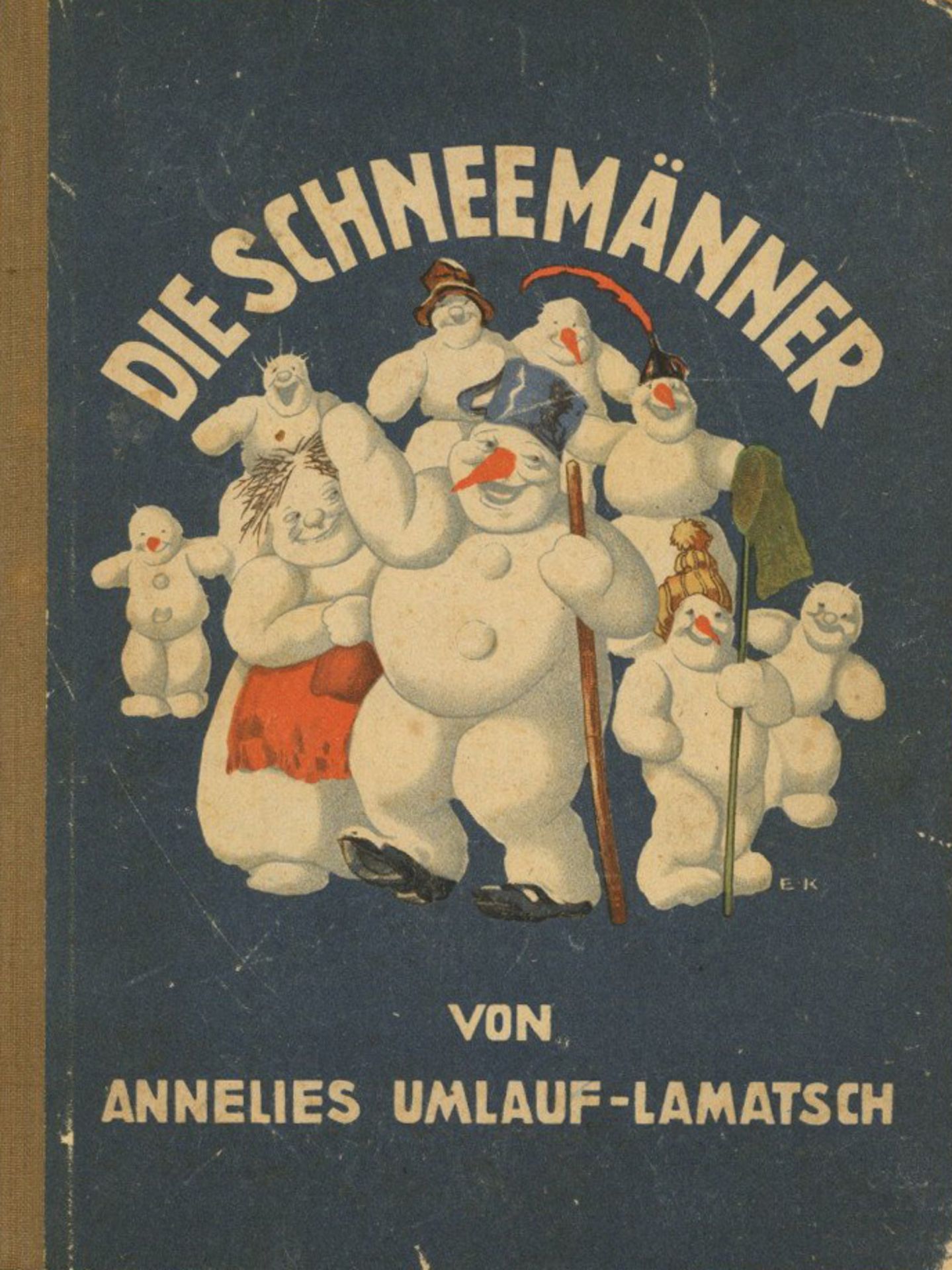 Kinderbuch Die Schneemänner von Umlauf-Lamatsch, Annelies 1946 Verlag für Jugend und Volk, Wien 62