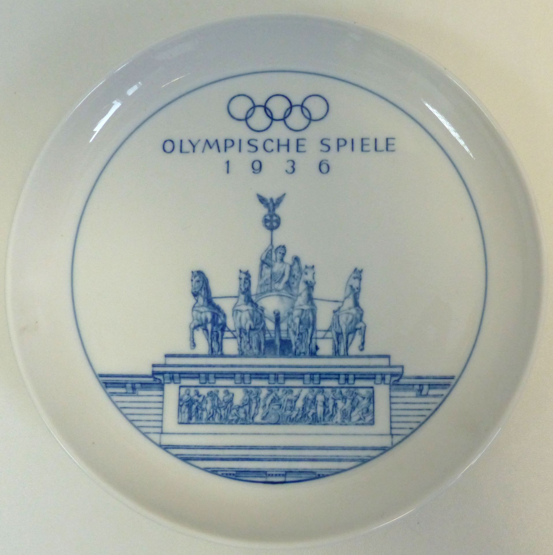 Original Wandteller Olympische Spiele 1936 Berlin Quadriga