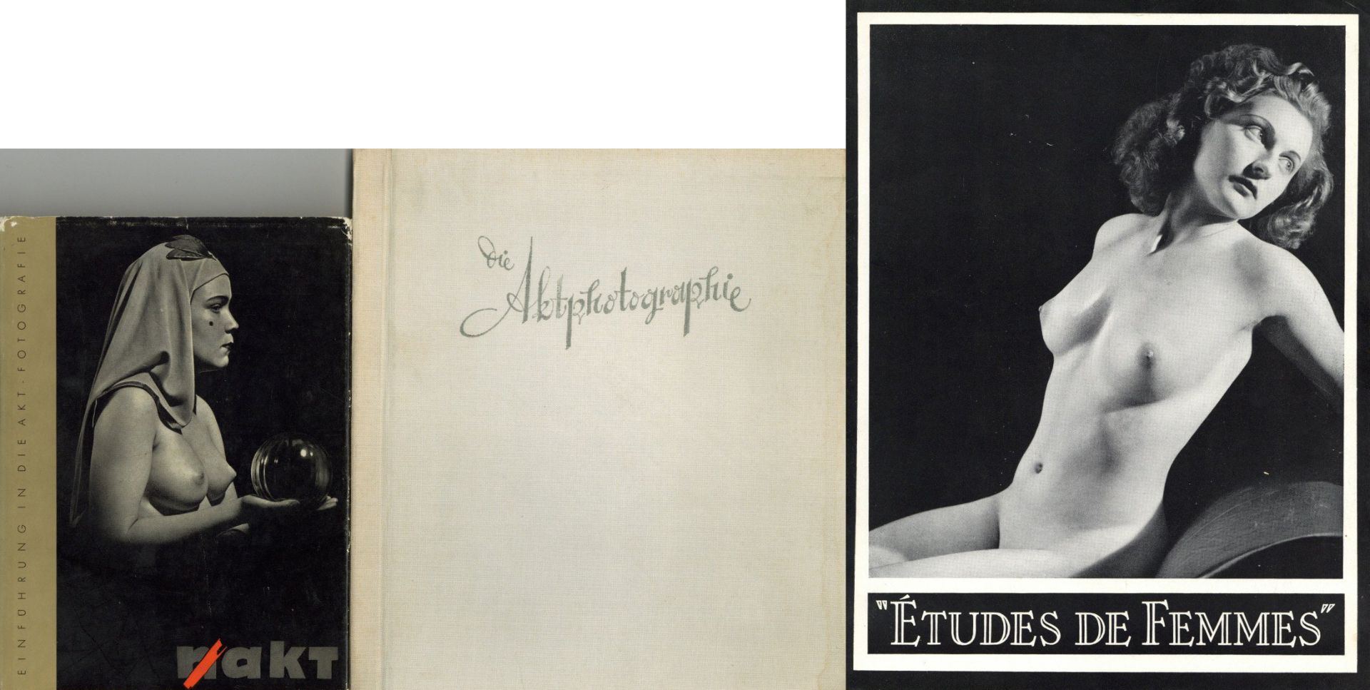 Erotik Lot Zeitschrift Etudes de Femmes 20 S., Buch Die Aktphotographie von Grabner, Dr. Alfred,