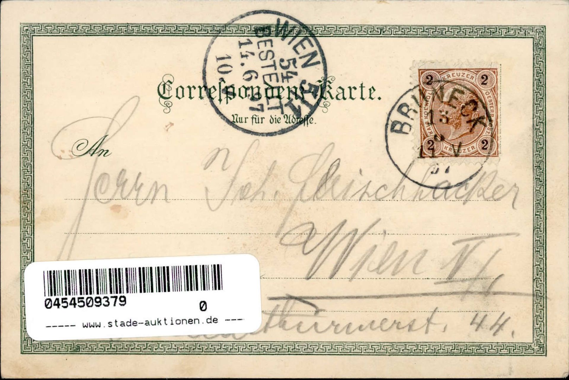 GRUSS AUS den BERGEN - Zieher Nr. 14 1897 I - Image 2 of 2