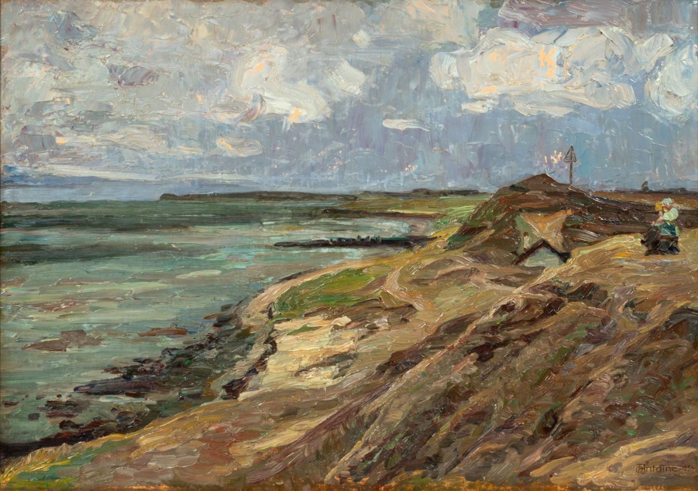 Antoine, Otto (Koblenz 1865 - Berlin 1951). Dunes of Amrum.