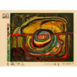 Friedensreich Hundertwasser (Wien 1928 - vor Australien 2000). Die fünfte Augenwaage.