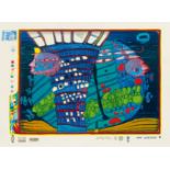 Friedensreich Hundertwasser (Wien 1928 - vor Australien 2000). Flucht ins All.