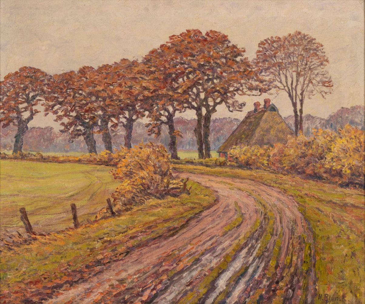 Blunck-Heikendorf, Heinrich (Kiel 1891 - Kiel 1963). Country Road.