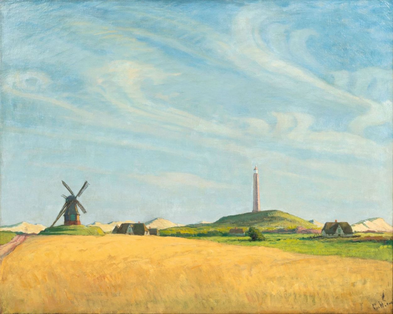 Engel, Otto Heinrich (Erbach/Odenwald 1866 - Glücksburg 1949). Summer Day on Amrum.