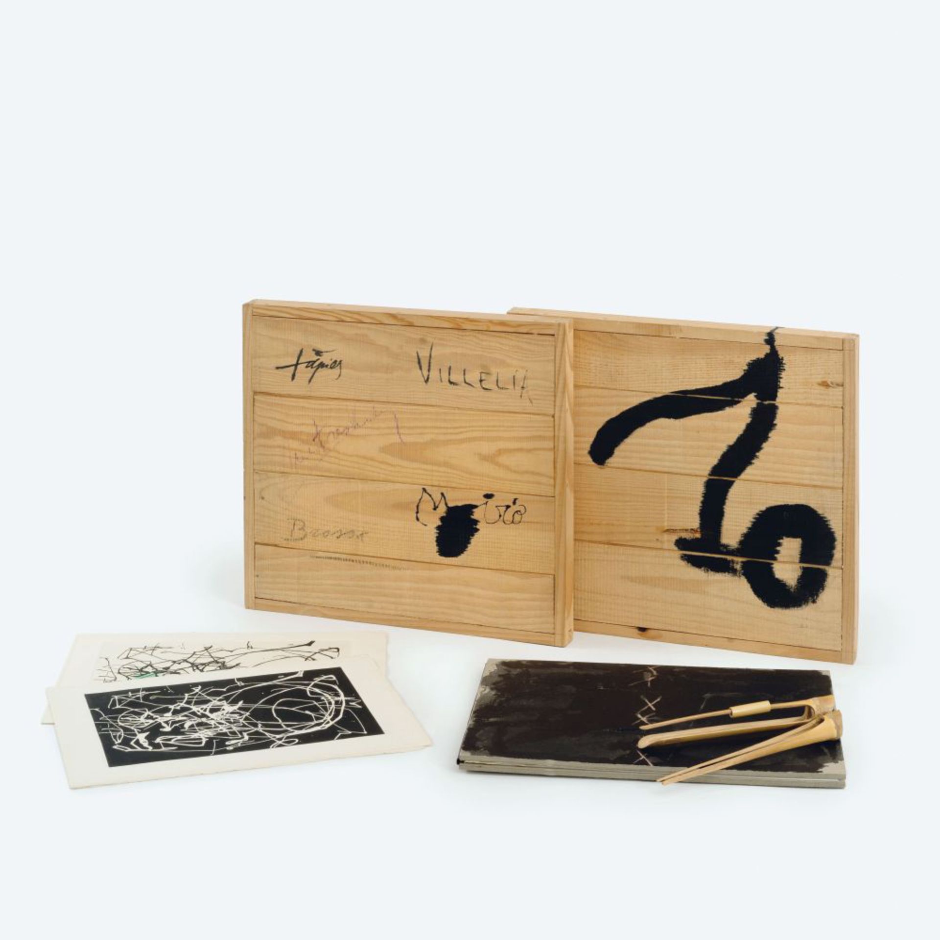 Miró, Joan (Barcelona 1893 - Palma de Mallorca 1983). Cop de Poma - Box.