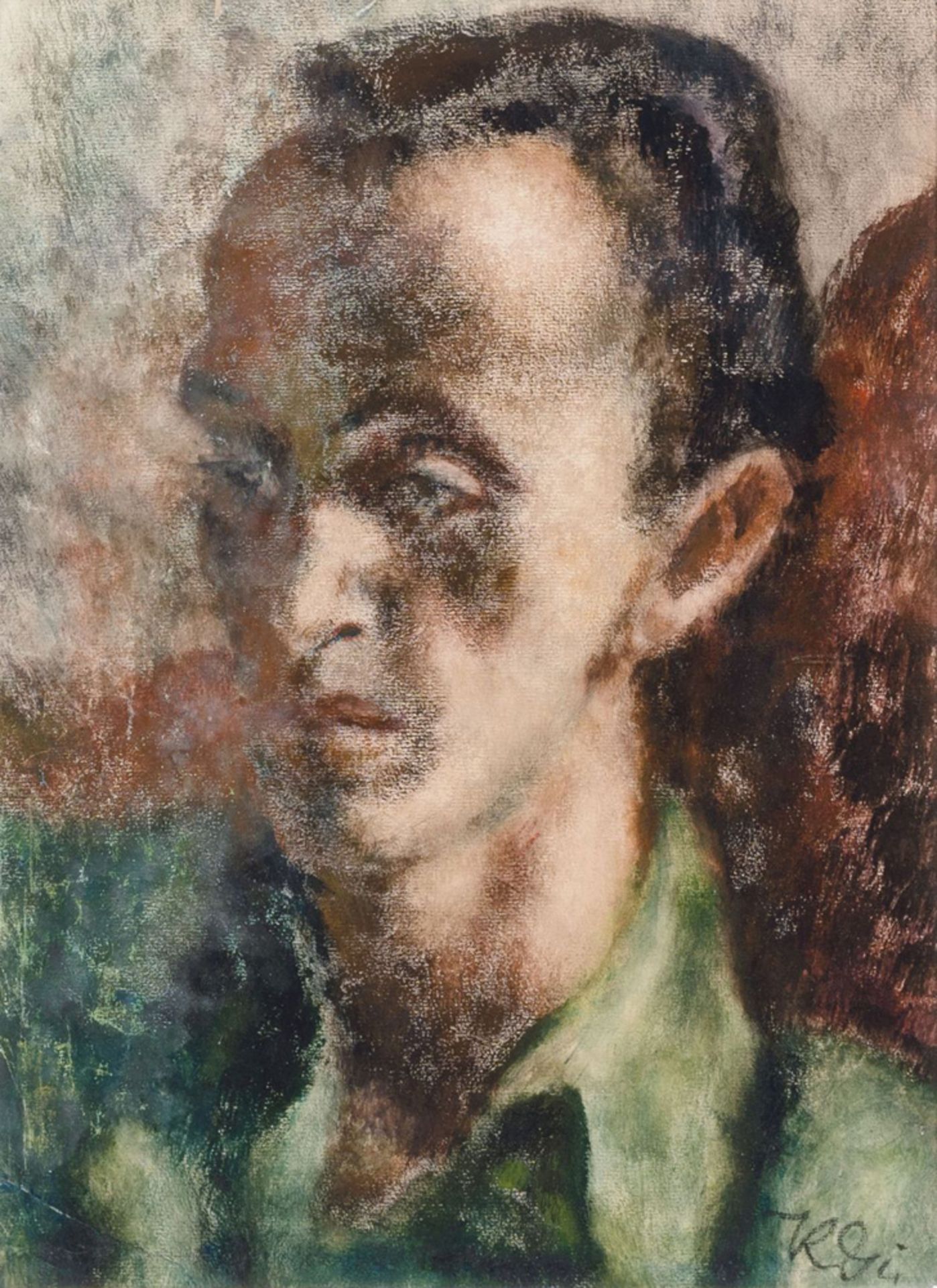 Günther, Kurt (Gera 1893 - Stadtroda 1955). Self-Portrait.