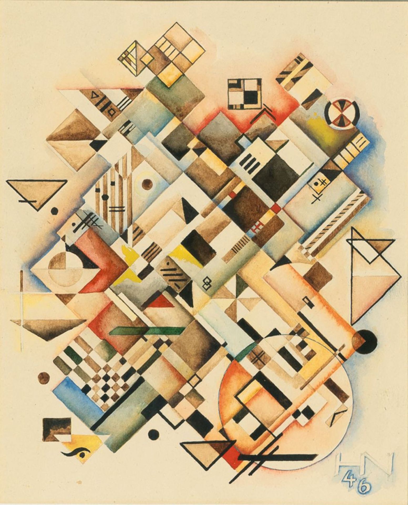 Neuy, Heinrich (Kevelaer 1911 - 2003). Geometric Composition.