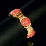 Juwelier Louis Schrader Hannover, gegr. 1896. Korallen-Gold-Armband.