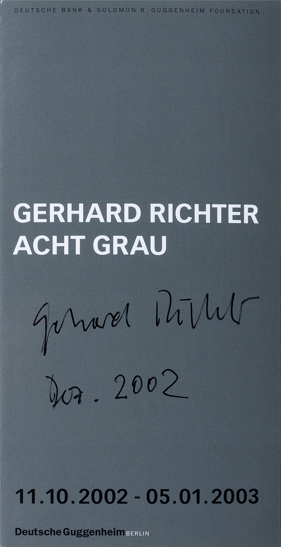 Gerhard Richter (Dresden 1932). Gerhard Richter - Acht Grau.