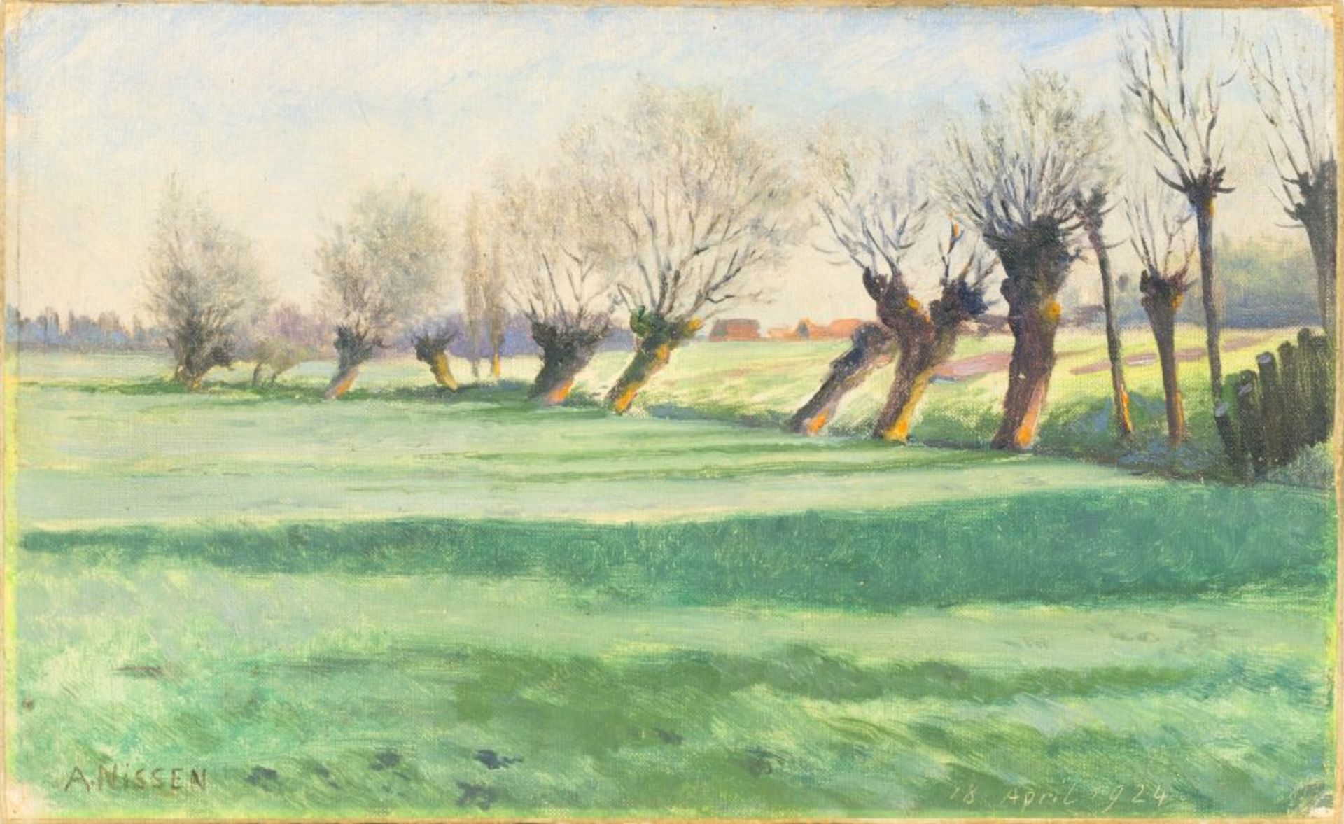 Nissen, Anton (Tondern 1866 - Rinkenis 1934). Landscape.