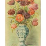 Emil Maetzel (Cuxhaven 1877 - Hamburg 1955). Blumen in einer Vase.