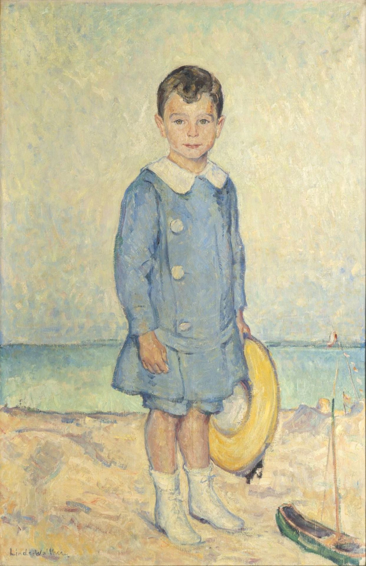 Linde-Walther, Heinrich (Lübeck 1868 - Lübeck 1939). Karl Warburg as a Boy.