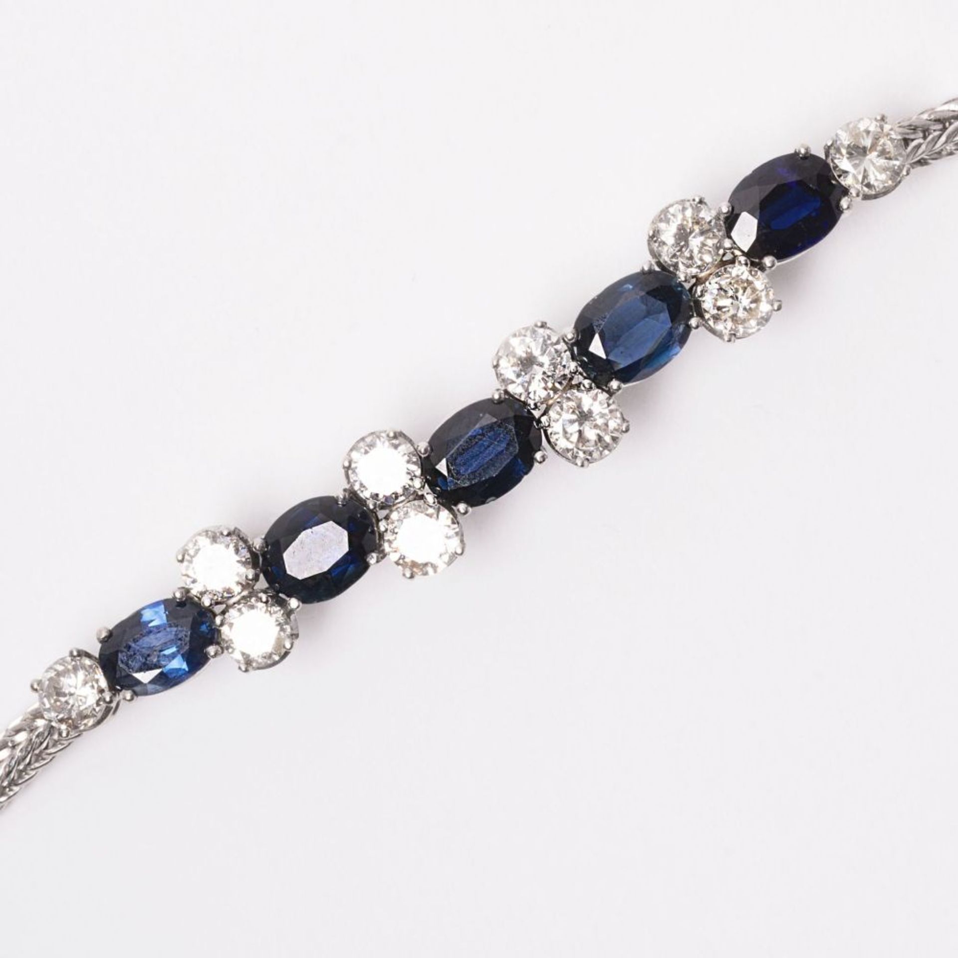 A Sapphire Diamond Bracelet.