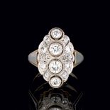 Jugendstil Diamant-Ring.