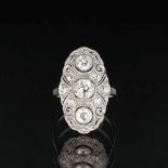 Jugendstil Diamant-Ring.