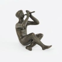 Fleer, Fritz (Berlin 1921 - Hamburg 1997). A Flute Player.