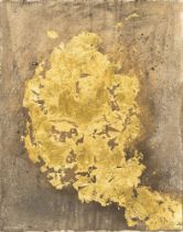 Polke, Sigmar (Oels 1941 - Köln 2010). Farbprobe - Gold Leaf.