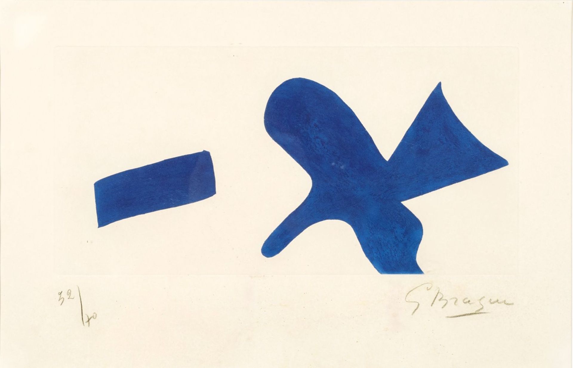 Georges Braque (Argenteuil 1882 - Paris 1963). L'oiseau bleu.
