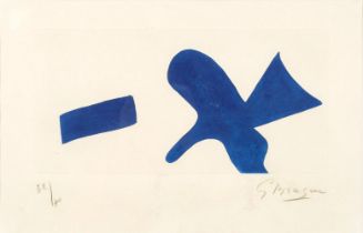 Braque, Georges (Argenteuil 1882 - Paris 1963). L'oiseau bleu.