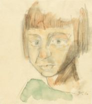 Maetzel-Johannsen, Dorothea (Lensahn 1886 - Hamburg 1930). Head of a Girl.