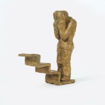 Neuenhausen, Siegfried (Dormagen 1931). A Man Before Stairs.