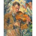 Helbig, Walter (Falkenstein 1878 - Ascona 1968). Portrait of the Violinist L. K.
