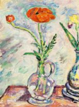 Hauptmann, Ivo (Erkner 1886 - Hamburg 1973). Poppies in a Vase.