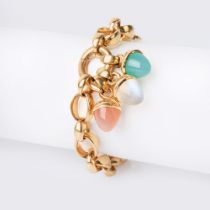 Tamara Comolli. A 'Mikado Flamenco Charm' Gold Bracelet.