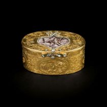 An Exquisite Louis XVI Gold and Enameld Snuff Box.