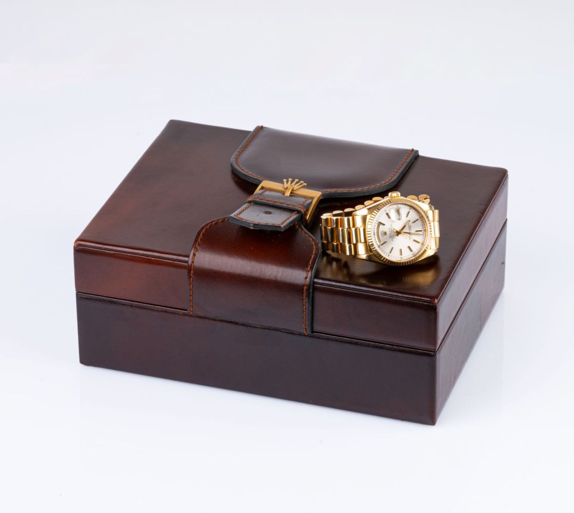 Rolex. A Gentleman's Wristwatch Day-Date. - Image 7 of 7