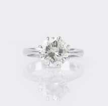 A highcarat Solitaire Diamond Ring.