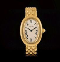 Cartier. A Lady's Wristwatch Baignoire.